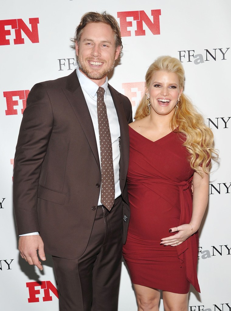Image: FILE:  Jessica Simpson And Eric Johnson Give Birth To Baby Girl
